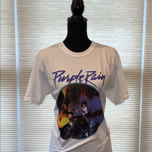 Prince vintage print Purple Rain t-shirt - Picture 2 of 7